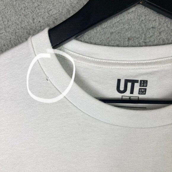 Disney‎ Uniqlo Mickey Mouse Shirt Mens Small Tee Beach Tropical White Short Top - Picture 8 of 9